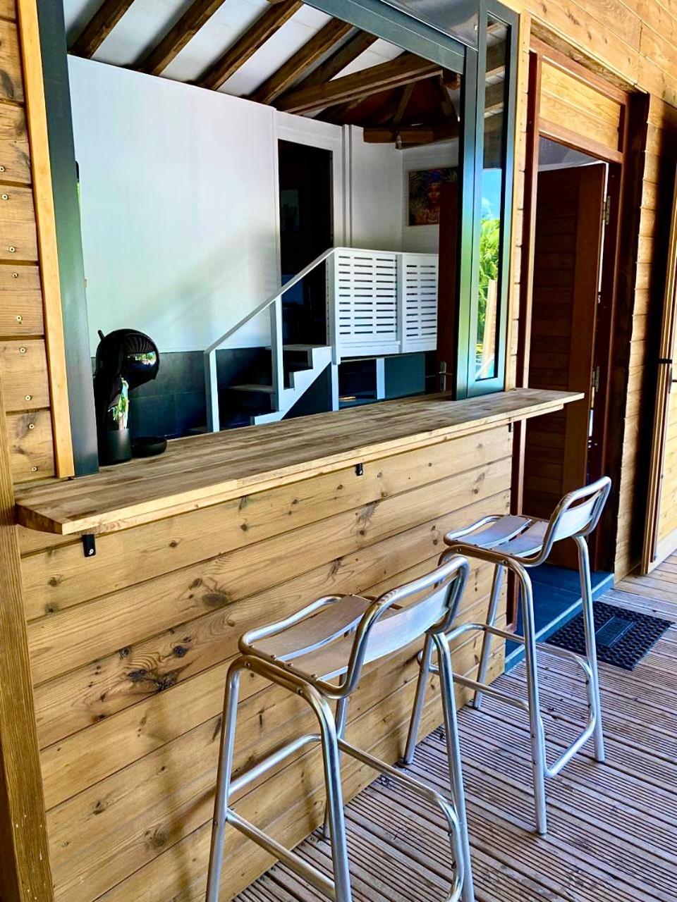 Charmant Bungalow Tout Confort Climatise - Terrasse Et Acces Plage ! Deshaies Ngoại thất bức ảnh